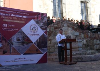 Inicia el programa del rescate de pilas del Centro Histórico