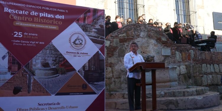 Inicia el programa del rescate de pilas del Centro Histórico