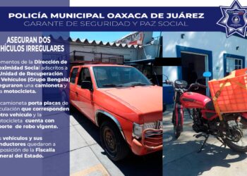 Policía Municipal asegura camioneta y motocicleta con reporte de robo vigente
