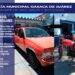 Policía Municipal asegura camioneta y motocicleta con reporte de robo vigente