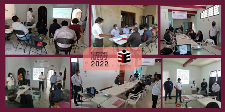 Capacita IEEPCO a Consejos Distritales que coordinan Elecciones Extraordinarias