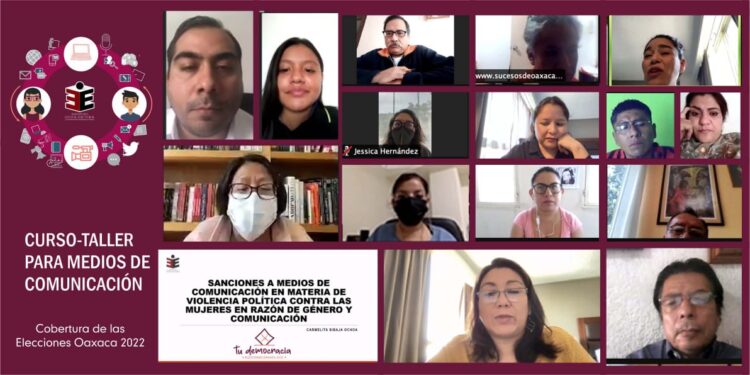 Realiza IEEPCO curso dirigido a medios de comunicación