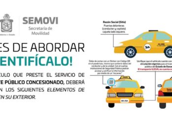Informa Semovi sobre elementos de identidad para unidades del servicio público concesionado