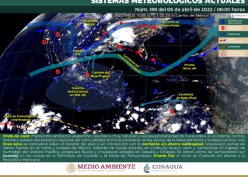 ONDA DE CALOR SOBRE GRAN PARTE DEL PAÍS, ADEMÁS DE VIENTOS FUERTES EN EL NORTE DE CHIHUAHUA.