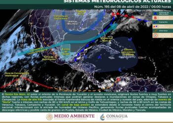 EL FRENTE FRÍO NÚM. 41 OCASIONARÁ LLUVIAS PUNTUALES INTENSAS QUE PODRÍAN GENERAR DESLAVES E INUNDACIONES EN ZONAS DE CHIAPAS, TABASCO Y CAMPECHE.