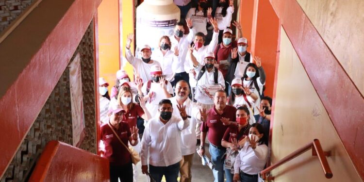 Muestra Santa Rosa respaldo a Salomón Jara Cruz
