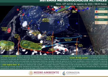 Lluvias puntuales muy fuertes en Sinaloa, Durango, Guanajuato, Michoacán, Guerrero, Oaxaca, Chiapas y Veracruz, e intensas en Sonora.