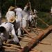 La Secretaría de Cultura federal enaltece la Danza Ritual de los Voladores con la siembra del palo volador en el Complejo Cultural Los Pinos