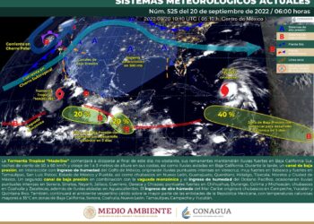 Lluvias puntuales intensas en Guerrero, Oaxaca, Chiapas y Veracruz.