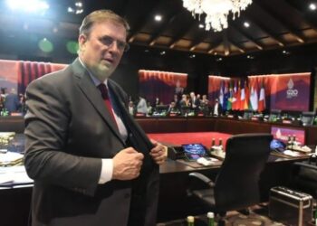 El canciller Marcelo Ebrard representa a México en la Cumbre del G20