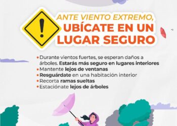 Emite Protección Civil recomendaciones ante fuertes vientos
