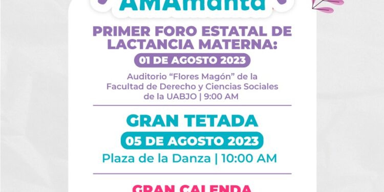 Invita SE-SIPINNA a conmemorar la Semana Mundial de la Lactancia Materna