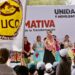 Fuco recibe con algarabía a Claudia Sheinbaum en Tehuantepec