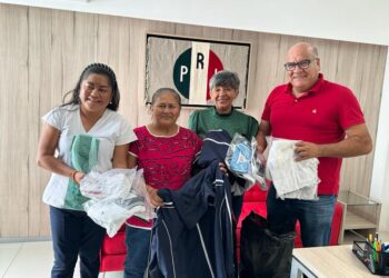 Apoya PRI estatal a familias de la mazateca y Oaxaca de Juárez
