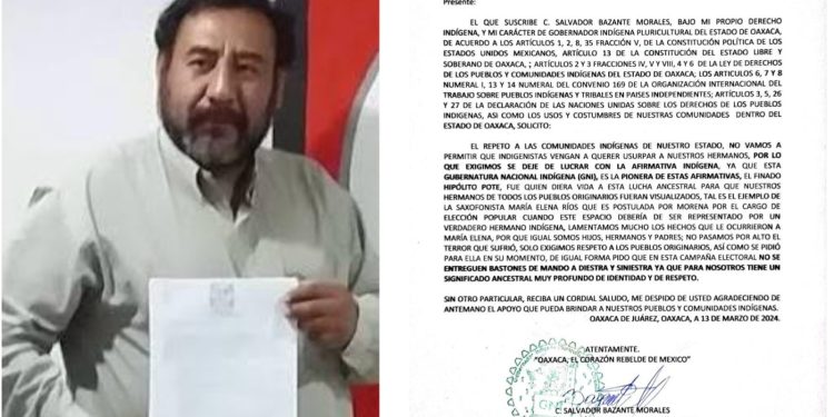 EXIGE GOBERNADOR INDÍGENA A PARTIDOS, DEJAR DE LUCRAR CON CANDIDATURAS INDÍGENAS