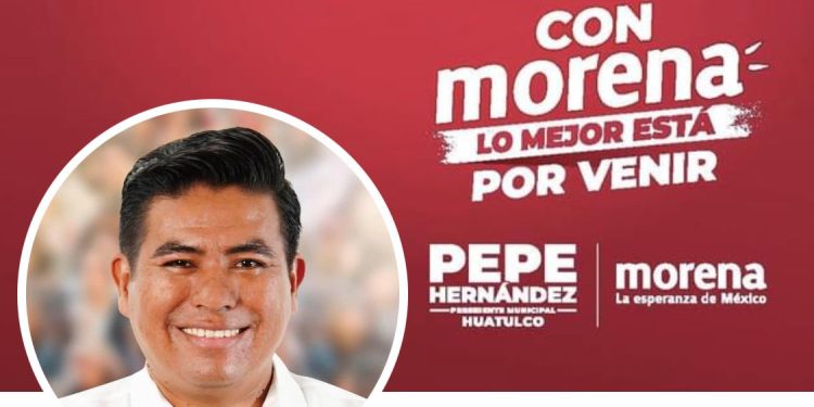 Candidato a presidente municipal de Santa María Huatulco con recursos turbios financia su campaña