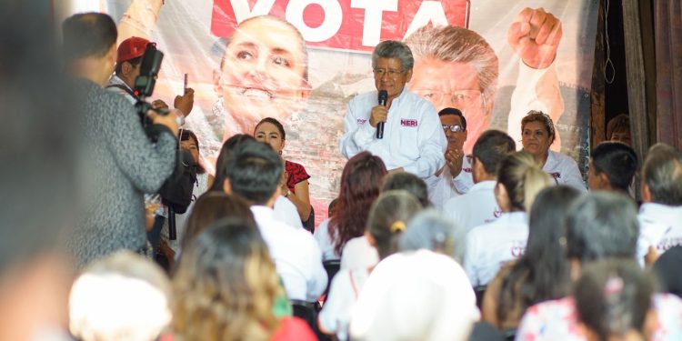 Con el respaldo de San Juan Chapultepec, va Martínez Neri por la consolidación de la transformación