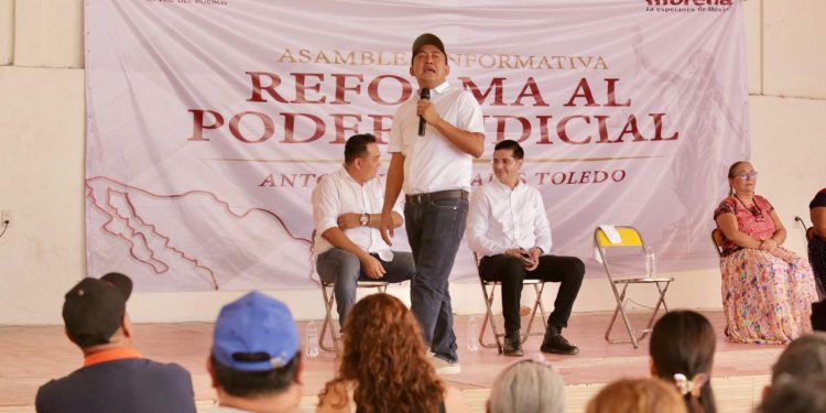 ¡Reforma judicial ya!, coincidieron istmeños con Nino Morales