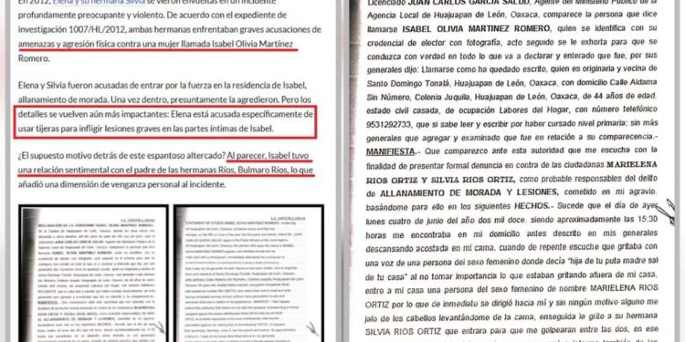Historial delictivo de la familia Ríos Ortiz, detrás de la agresión a María Elena