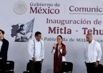 Inauguró la presidenta Claudia Sheinbaum Pardo la carretera Mitla-Tehuantepec