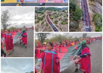 Desde la «Montaña Roja» se mueven a la ciudad de Oaxaca
